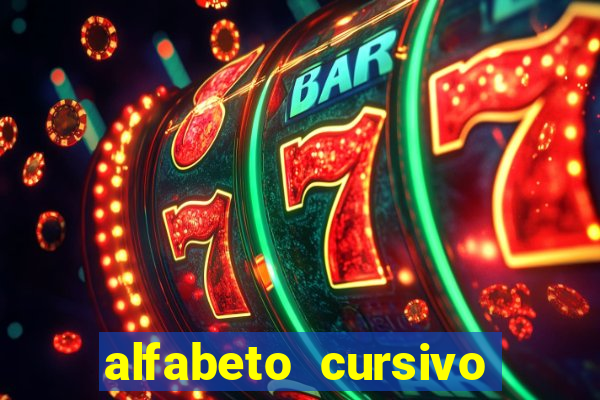 alfabeto cursivo pontilhado para imprimir pdf